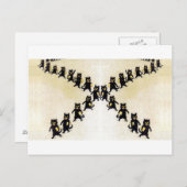 März von schwarzen Katzen, Louis Wain Postkarte (Vorne/Hinten)