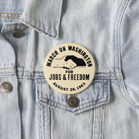 März zu Washington Button (Beispiel)