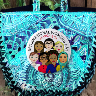 März zum Internationalen Frauentag 8. Button