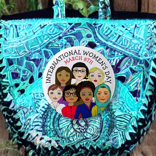 März zum Internationalen Frauentag 8. Button