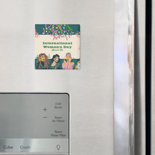 März zum Internationalen Frauentag 8. Magnet (In Situ (Kühlschrank))