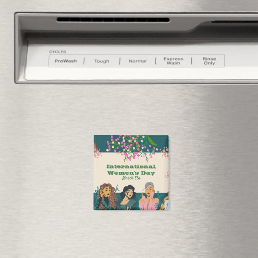 März zum Internationalen Frauentag 8. Magnet (In Situ (Geschirrspüler))