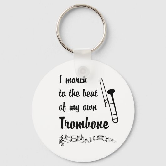 März zur Beat: Trombone Schlüsselanhänger (Vorderseite)
