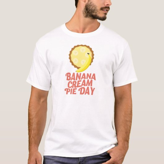 März zweiter - Bananen-Sahnetorten-Tag T-Shirt (Vorderseite)