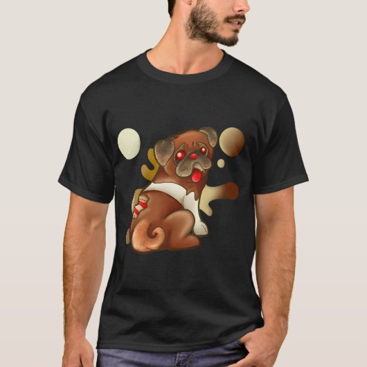 Marzipan-Mops-Torte T-Shirt (Vorderseite)