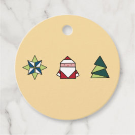 Marzipan Origami Christmas Geschenkanhänger