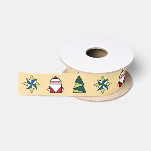 Marzipan Origami Christmas Satinband