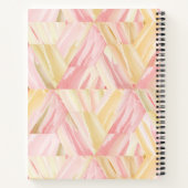 Marzipan & Wewak Muster Abstrakt Name der Monogram Notizblock (Rückseite)