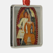 Marzipankasten, der einen Mann und eine Frau, Silbernes Ornament (Rechts)