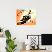 MARZOTTO Textile Stoffe Männer Vintage Werbung Poster (Heimbüro)