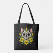 März's Daffodil & Cat Skull Tasche (Rückseite)
