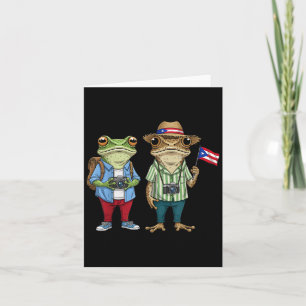 Más Fotos Puerto Rico Rico Flag Funny Sapo Concho Karte