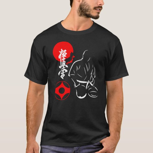 Mas Oyama Seiza - Kyokushin Karate Design T - Shir T-Shirt (Vorderseite)