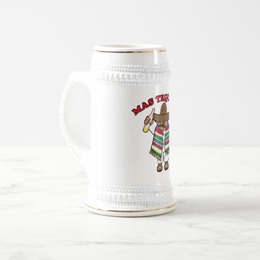 Mas Tequila! Bierglas (Vorderseite Links)