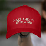 MASA Cap macht Amerika wieder sicherer, bestickter Bestickte Baseballkappe<br><div class="desc">Diese "großartige" Sache scheint nicht so gut zu funktionieren. Diese anti-magapolitische Opposition hatte sich mit den Worten "MAKE AMERICA SAFE WIEDER" bestickt,  ist aber auch für Sie in Versuchung geraten,  diese Worte zu ändern,  was Sie wollen,  solange ihre passt.</div>