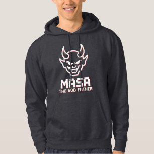 Masa The God Vater Demon Mascot Gaming-Logo Hoodie