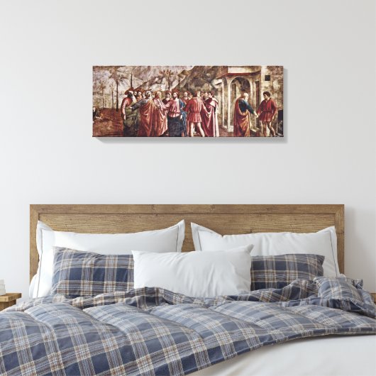 Masaccio - Das Tribut-Geld Leinwanddruck (Insitu (Schlafzimmer))