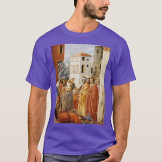 Masaccio Verteilung von Almen und Tod von Ananias T-Shirt