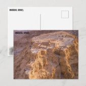 MASADA, ISRAEL POSTKARTE (Vorne/Hinten)