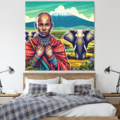 MASAI ART LEINWAND WALL FRAME (Insitu (Schlafzimmer))