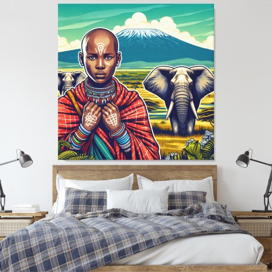 MASAI ART LEINWAND WALL FRAME (Insitu (Schlafzimmer))