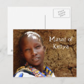 Masai Frau in Kenia Postcard Postkarte (Vorne/Hinten)