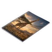 Masai-Giraffe-Savanne VINTAGE Notizblock (Linke Seite)