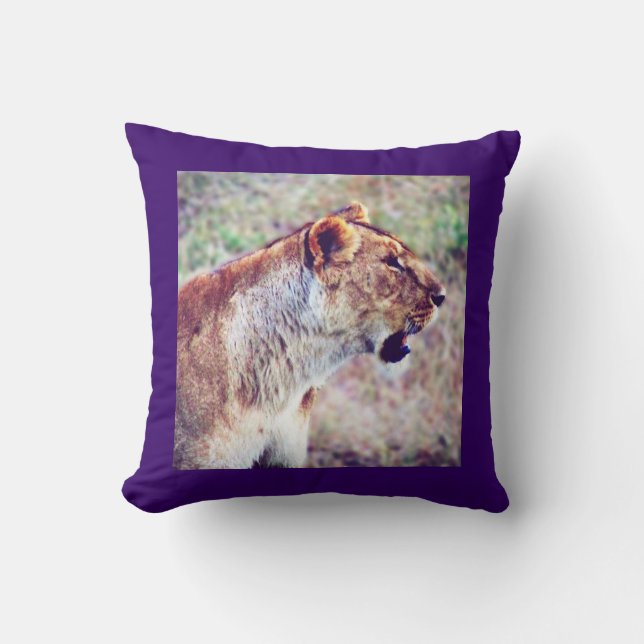 Masai Mara Lion Kissen (Vorderseite)