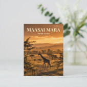 Masai Mara, Narok, Narok County Postkarte (Stehend Vorderseite)