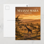 Masai Mara, Narok, Narok County Postkarte (Vorne/Hinten)