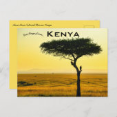 Masai Mara National Reserve in Kenia Postcard Postkarte (Vorne/Hinten)