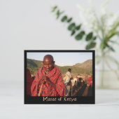 Masai von Kenya Postcard Postkarte (Stehend Vorderseite)