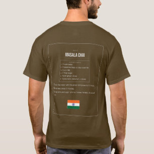 Masala Chai Rezept T-Shirt Indischer Gewürztee T