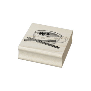Masala Chai Teacup Indian Spiced Black Tee Cuppa Gummistempel