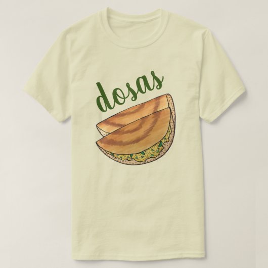 Masala Dosas South Indian Food Cuisine Potato Dosa T-Shirt (Design vorne)
