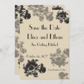 Masala Flora Save the Date Einladung (Vorne/Hinten)