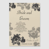 Masala Flora Wedding Magnetkarte (Vorderseite)