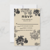 Masala Flora Wedding RSVP Karte (Vorderseite)