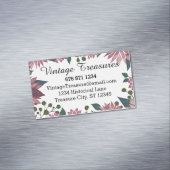 Masala Mulled Wein Blumenmuster Magnetische Visitenkarte (Beispiel)