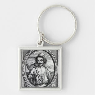 Masaniello, graviert von Petrus de Iode Schlüsselanhänger