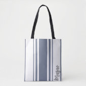 Masao Minimalistisch Stripes Monogramm Tasche (Vorderseite)