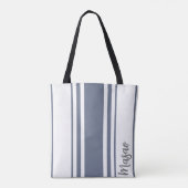 Masao Minimalistisch Stripes Monogramm Tasche (Rückseite)