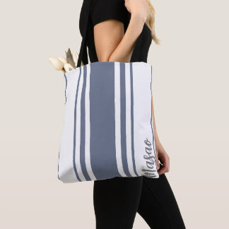Masao Minimalistisch Stripes Monogramm Tasche