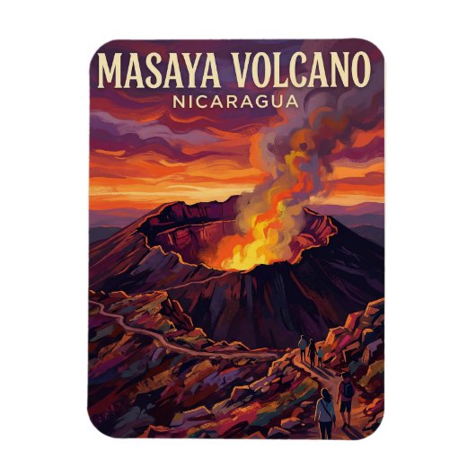 Masaya-Vulkan Nicaragua Magnet (Vertikal)