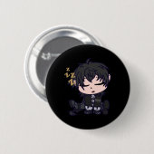 Masc Rover Chibi Wuthering Waves Sticker Button (Vorne & Hinten)