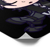 Masc Rover Chibi Wuthering Waves Sticker Poster (Ecke)