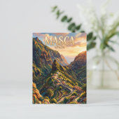 Masca-Dorf Spanien Postkarte (Stehend Vorderseite)