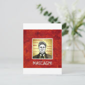 Mascagni Postkarte (Stehend Vorderseite)