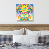 Máscara de flor para o carnaval leinwanddruck (Insitu (Schlafzimmer))