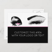 Mascara oder Eyelash Business Postkarte (Vorne/Hinten)